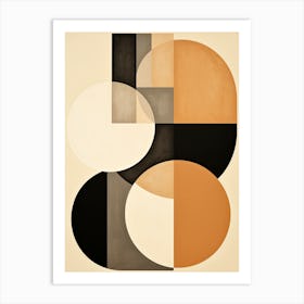 Monochrome Munich Geometric Elegance Art Print