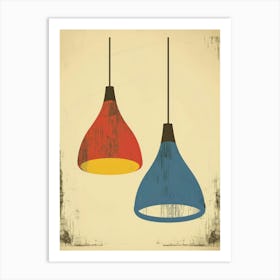 Two Hanging Lamps Art Print