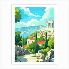 Greek Landscape Art Print