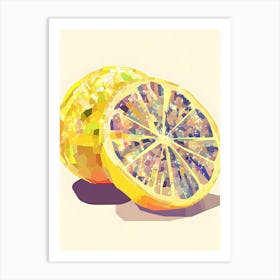 Disco Lemons Art Print