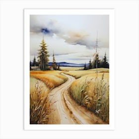 Dirt Road 1 Art Print