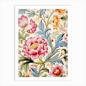 Floral Wallpaper 313 Art Print