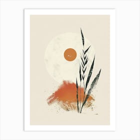 Atomic Glow Mid Century Style 1 Art Print