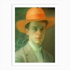 Man In Hat Art Print