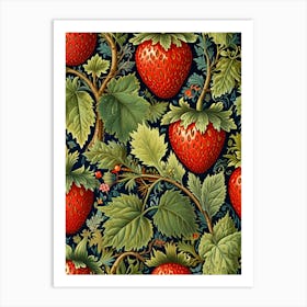 William Morris Strawberry Pattern Art Print