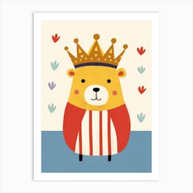 Little Guinea Pig 1 Wearing A Crown Art Print