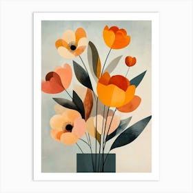 Flowers In A Vase 52 Art Print