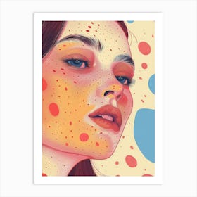 Polka Dot Girl 1 Art Print