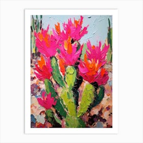 Cactus Painting Echinocereus 4 Art Print