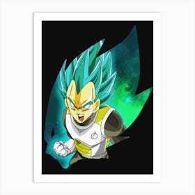 Anime Negative Space ― The Prince Of Saiyan Art Print