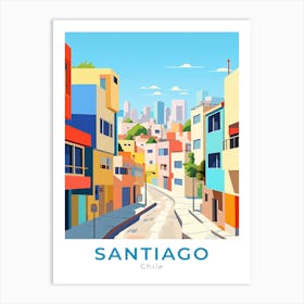 Chile Santiago Travel Art Print