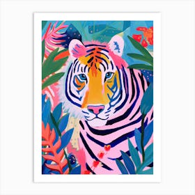 Tiger In The Jungle 3, Matisse Inspired Art Print