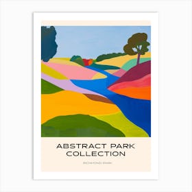 Abstract Park Collection Poster Richmond Park London 2 Art Print