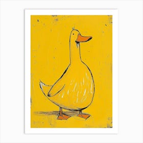 Yellow Mallard Duck 2 Art Print