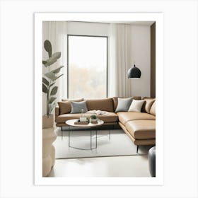 Modern Living Room Art Print