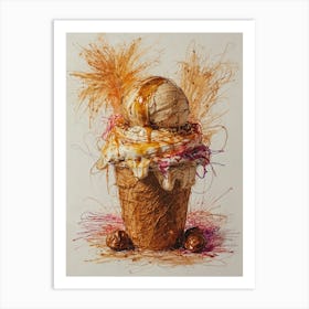 Ice Cream Cone 48 Art Print