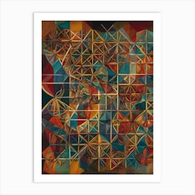 Abstract Geometric Painting Art Print