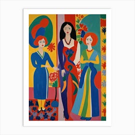 Three Women Art Print