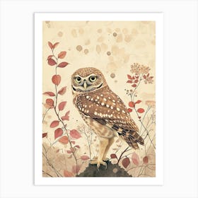 Burrowing Owl Painting 4 Art Print