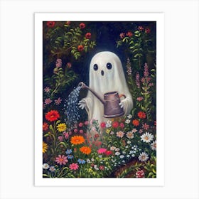 Ghost In The Garden Art Print