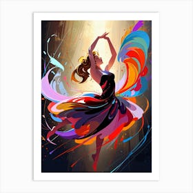 Colorful Dancer Art Print