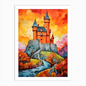 "Hilltop Citadel: Majesty in Stone" Art Print