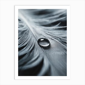 Gentle Balance
A serene macro shot of a water droplet resting on a feather, capturing delicate texture and tranquility.
Ideal for a bedroom or meditation space, adding a calming and refined touch. Art Print