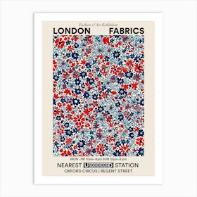 Poster Flower Parade London Fabrics Floral Pattern 4 Art Print