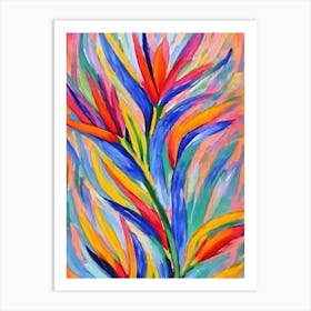 Bird Of Paradise  Matisse Style Flower Art Print