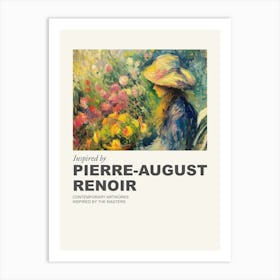 Museum Poster Inspired By Pierre August Renoir 3 Art Print