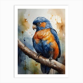 Blue Cockatoo Art Print