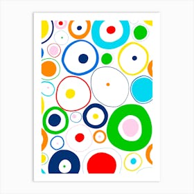 Crazy dots and circles Poster