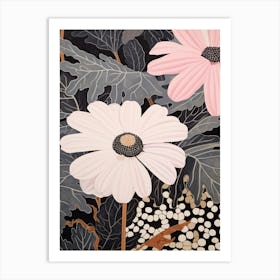 Flower Illustration Cineraria 2 Art Print