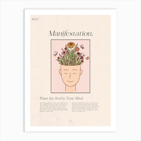 Manifestation Retro  Art Print