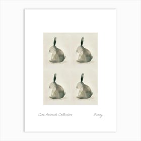 Cute Animals Collection Bunny 4 Art Print