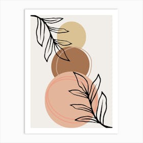 Abstract Botanical Minimalist Painting , digital wall art, digital download wall art, digital printable wall art, modern wall art, abstract wall art, wall art for print, minimalist wall art, digital wall art. Art Print