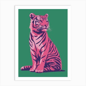 Pink Tiger Art Print