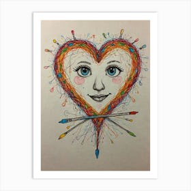 Heart Of Love 52 Art Print