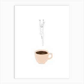 Coffee Girl  Art Print