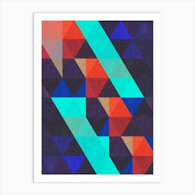 Harmonious composition of triangles 4 Art Print