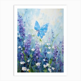 Blue Butterfly 2 Art Print