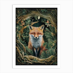 william morris Fox In The Forest 3 Art Print