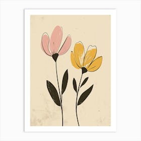 Two Flowers 3 Art Print