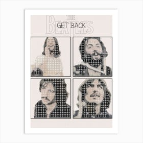 Get Back The Beatles John Lennon, Paul Mccartney, George Harrison , Ringo Starr Art Print