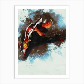 Smudge Mike Mccready Jump On Stage Pearl Jam Art Print