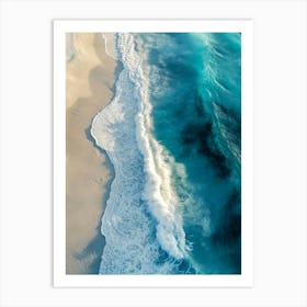 Aerial View Of A Beach 17 Art Print