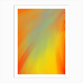 Abstract Art Stroke 02, strokes, abstract, modern, pop, bold, colorful, fine, cool, aesthetic, minimal, boho Art Print