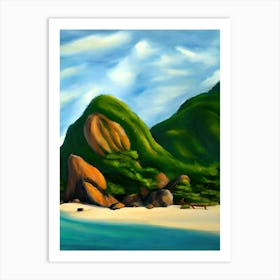 Seychelles Beach Art Print