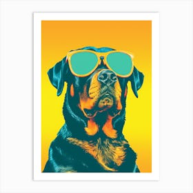 Rottweiler Canvas Print Art Print