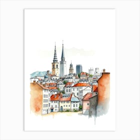 Cobblestone Charm Art Print